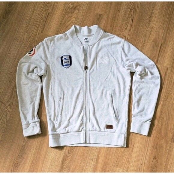 Nike Sweater Surf Soccer Cup Team 2013 Full Zip Cotton Track Jacket Size M - Picture 1 of 13